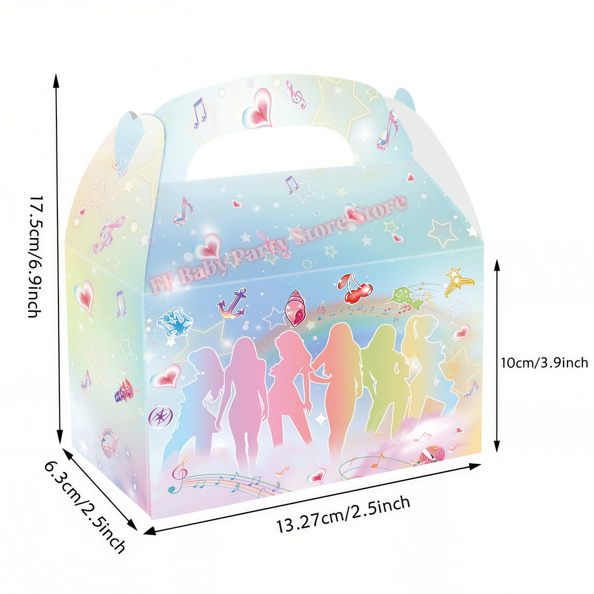 Katseye Kpop Birthday Party Supplies – Plates, Cups & Balloons Party Supplies Set Babs 12pcs Candy box