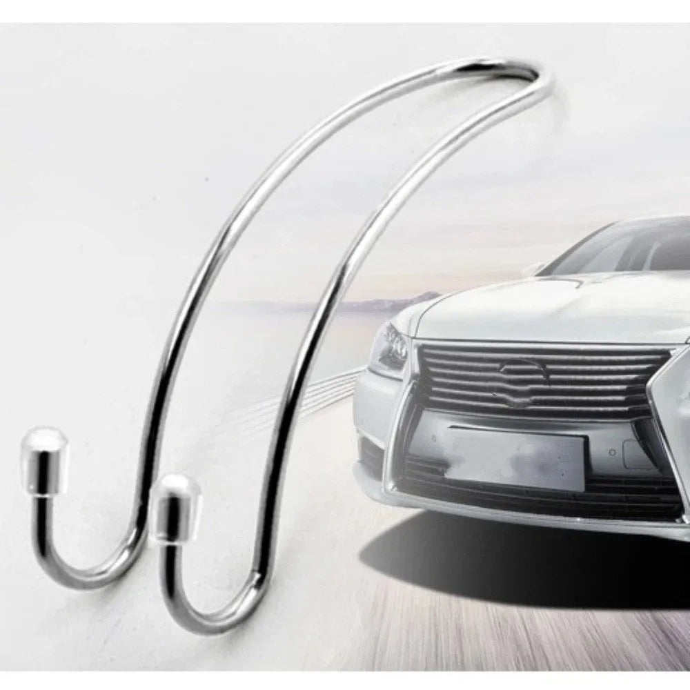 10-Pack Stainless Steel Car Headrest Hooks – Bag Holder Car Seat Hook Babs