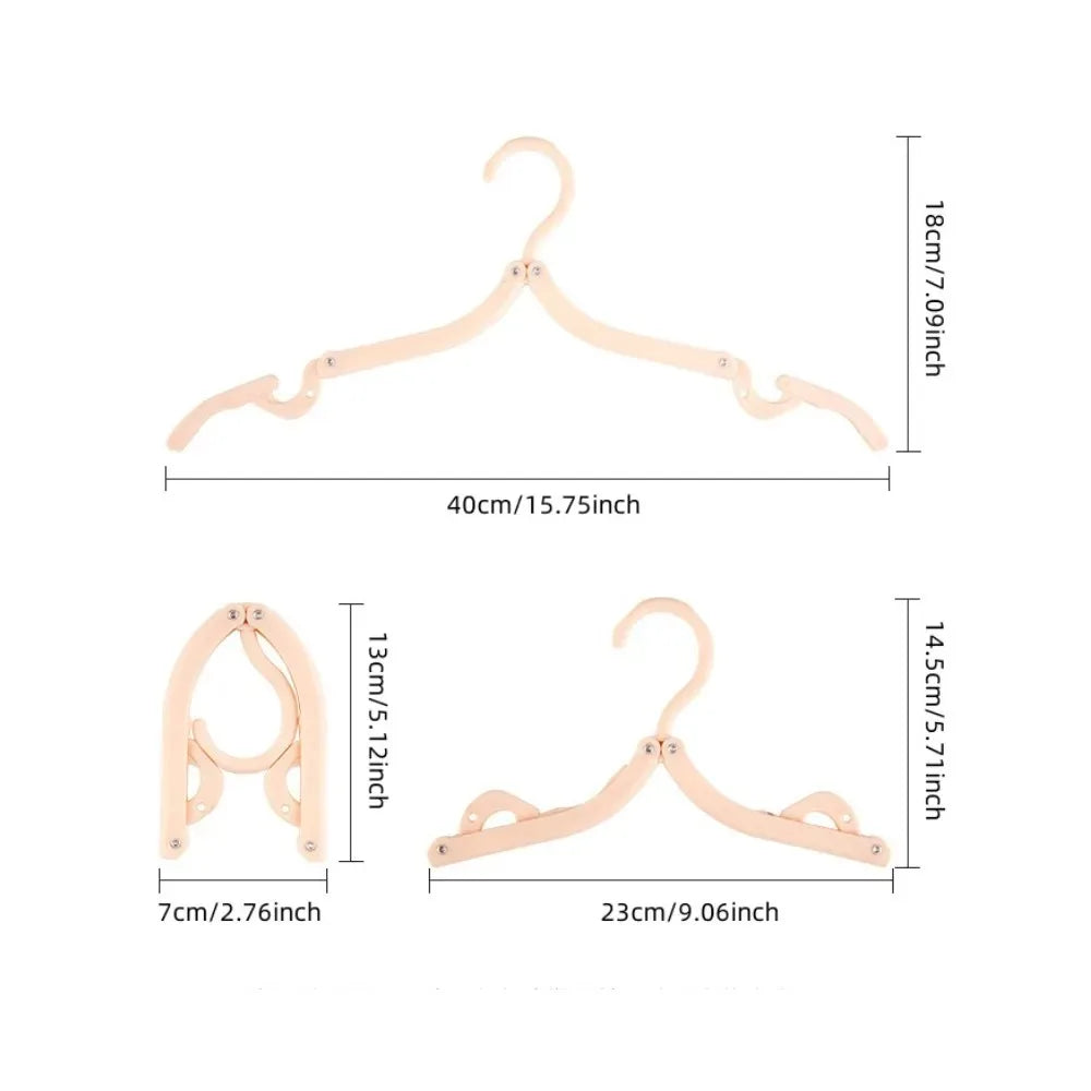 Portable Foldable Travel Clothes Hanger – Anti-Slip, Space-Saving Foldable Travel Hanger Babs