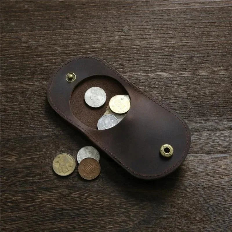 Women's Mini Genuine Cow Leather Coin Purse – Hasp Wallet Leather Coin Purse Babs