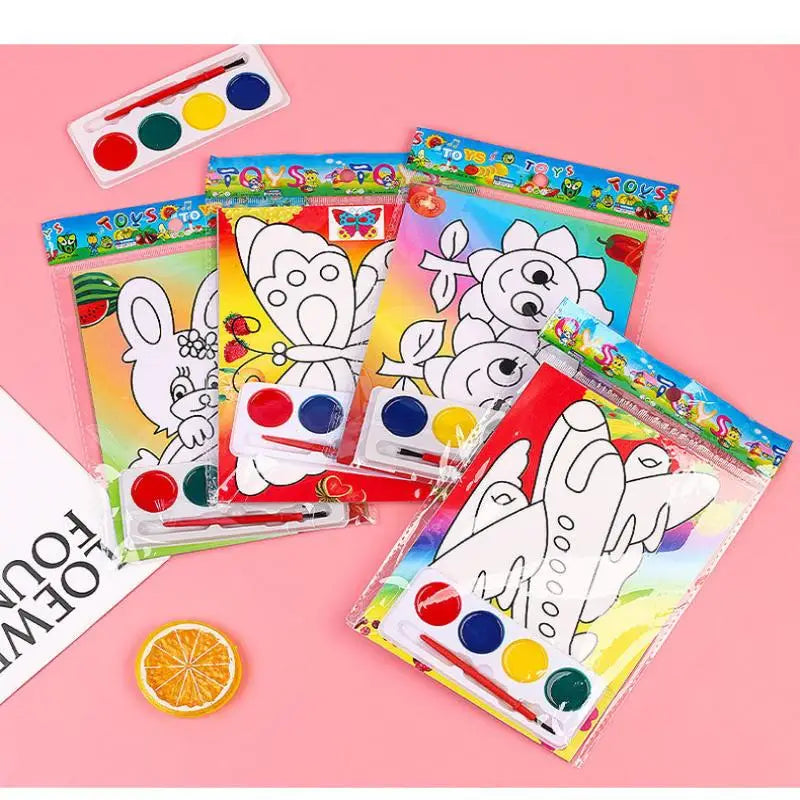 Kids DIY Watercolor Painting Set – Safe Washable Art Kit Kids Art Kit Babs