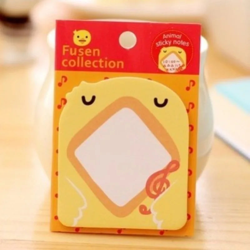 Cute Animal Shaped Sticky Notes – Memo Pads & To-Do Lists Sticky Notes Babs chick-20 pages