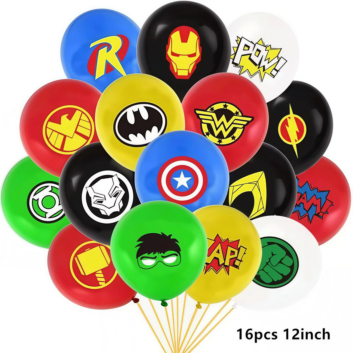 Spidey Giant Superhero Foil Balloons – Birthday Party Décor Foil Party Balloons Babs 16pcs