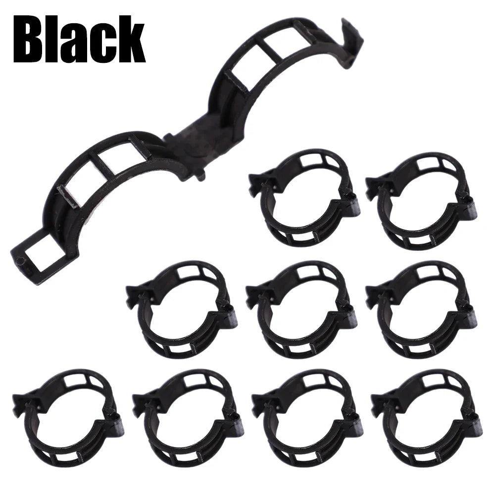200Pcs Garden Plant Support Clips – Vine & Seedling Fixing Garden Plant Clips Babs black 200pcs
