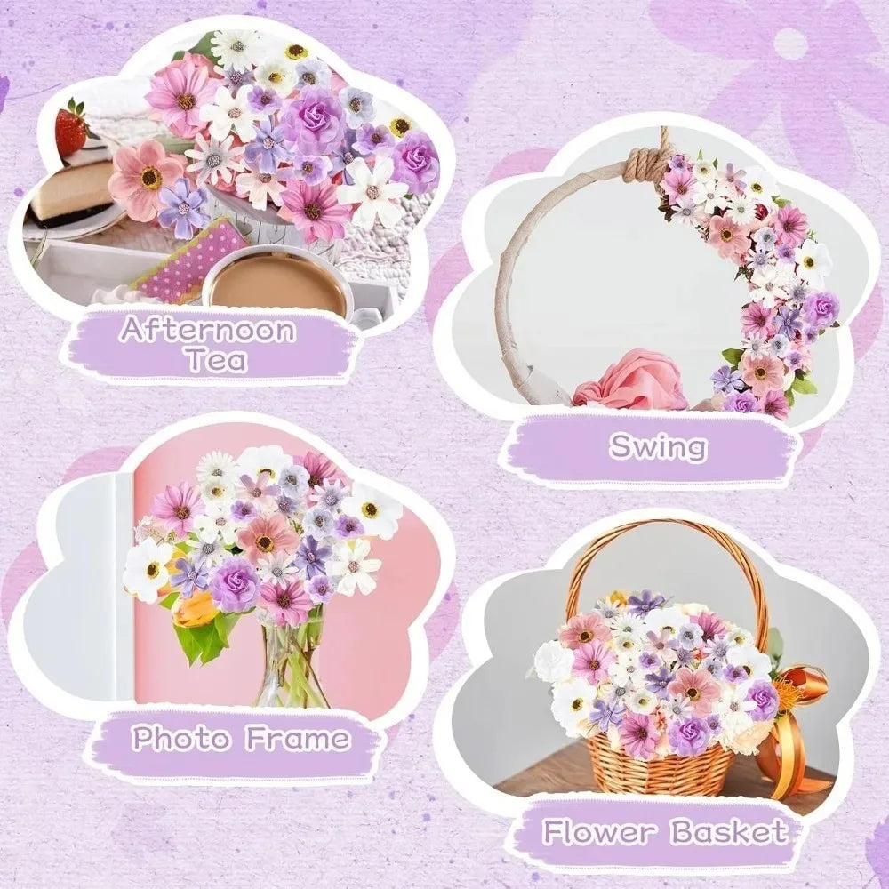 26Pcs Silk Rose Artificial Flower Heads – Wedding & Home Decor Artificial Flower Heads Babs