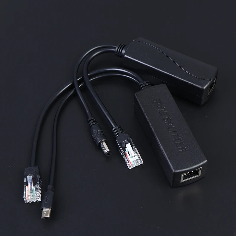 DC 48V to 5V Micro USB POE Splitter – IP Camera Power Module POE Splitter Adapter Babs