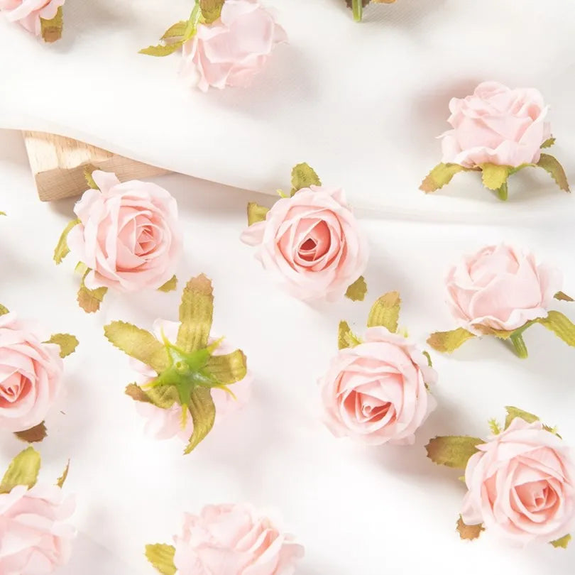 Silk Rose Buds Artificial Flowers 30/100pcs – Wedding & Decor Artificial Silk Flowers Babs colour 2 30pieces