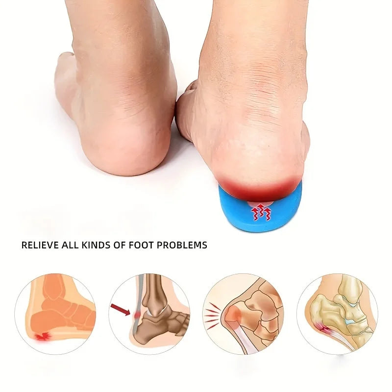 Silicone U-Shaped Heel Cushion Pads – Shock-Absorbing Insole Heel Cushion Insole Babs