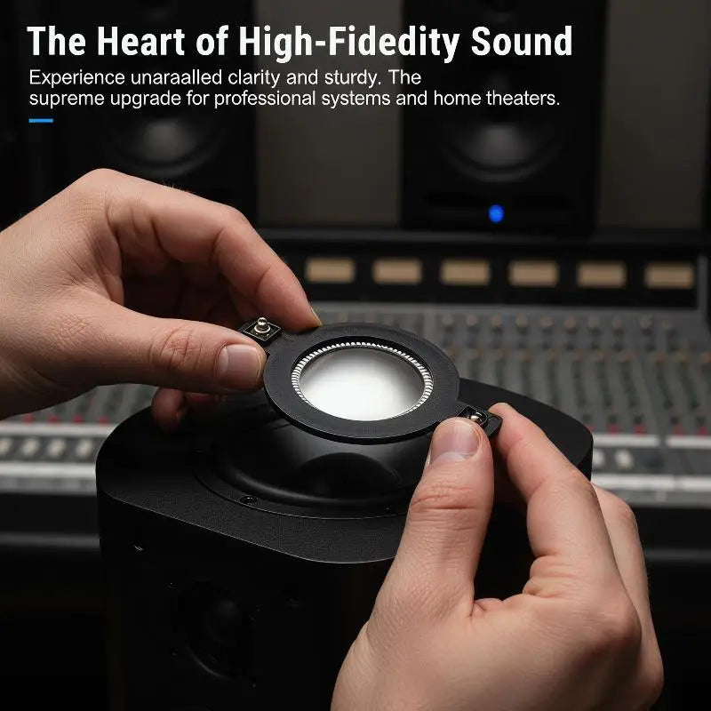 HUXUAN 44.4mm Titanium Tweeter Replacement Diaphragm Tweeter Diaphragm Babs