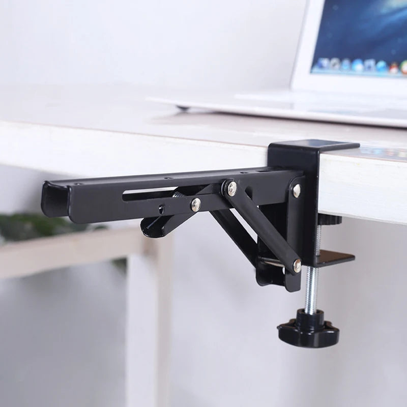 No-Drill Foldable Desktop Extension Bracket – Keyboard Shelf Pair Desk Extension Bracket Babs