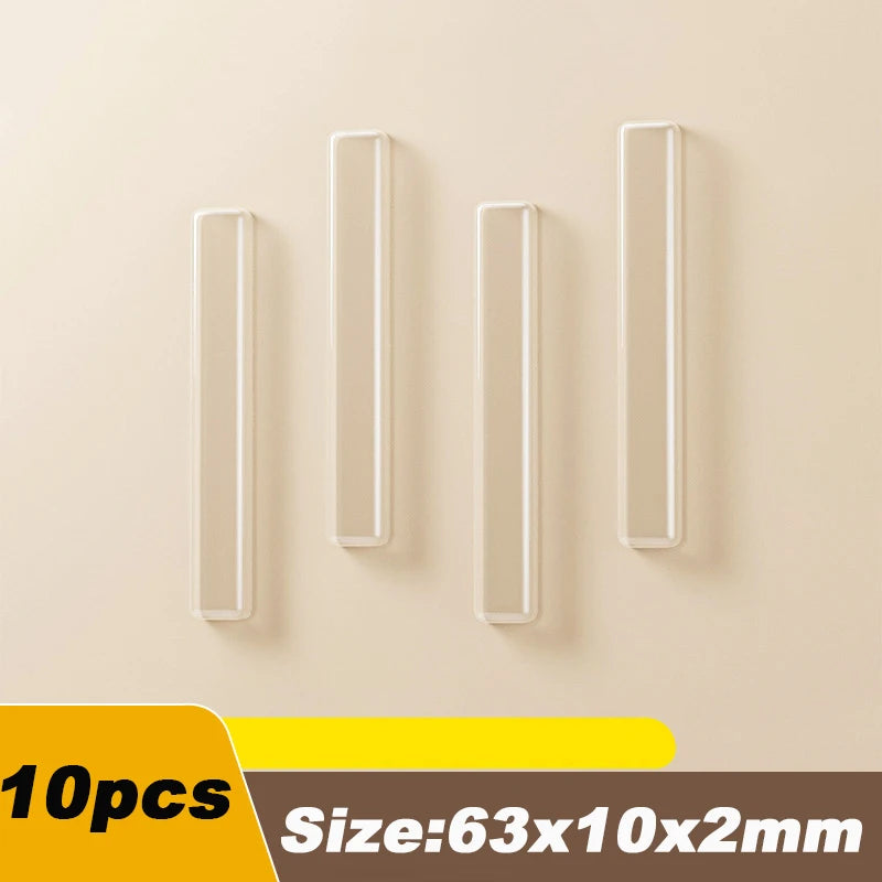 Silicone Door Stopper Bumper Pads – Adhesive Anti-Collision Door Bumper Pads Babs 10pcs-63x10x2mm