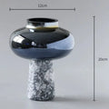Glass Marble Vase – Modern Luxury Decorative Flower Bottle Decorative Glass Vase Babs Short