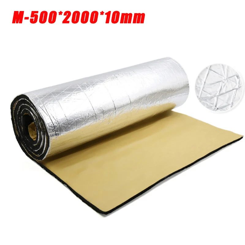 Car Heat & Sound Insulation Mat – Aluminum Foil PE Foam Roll Car Insulation Mat Babs L