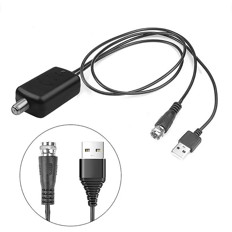 HDTV Antenna Amplifier 4K 25dB High Gain TV Signal Booster TV Antenna Amplifier Babs