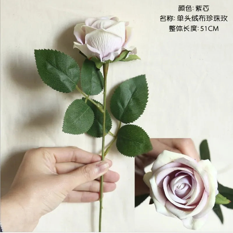 Silk Rose Artificial Flowers 2/4 Pcs – Wedding & Home Décor Artificial Silk Flowers Babs 10 4 pcs