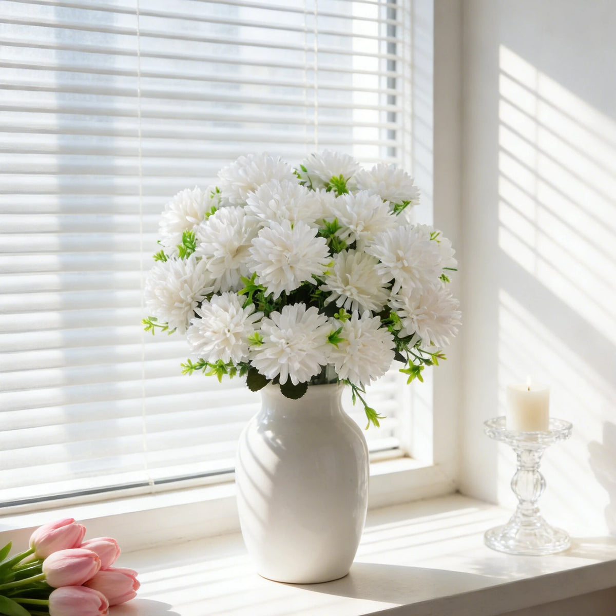 Artificial Silk Chrysanthemum Flowers – Wedding & Home Decor Artificial Silk Flowers Babs