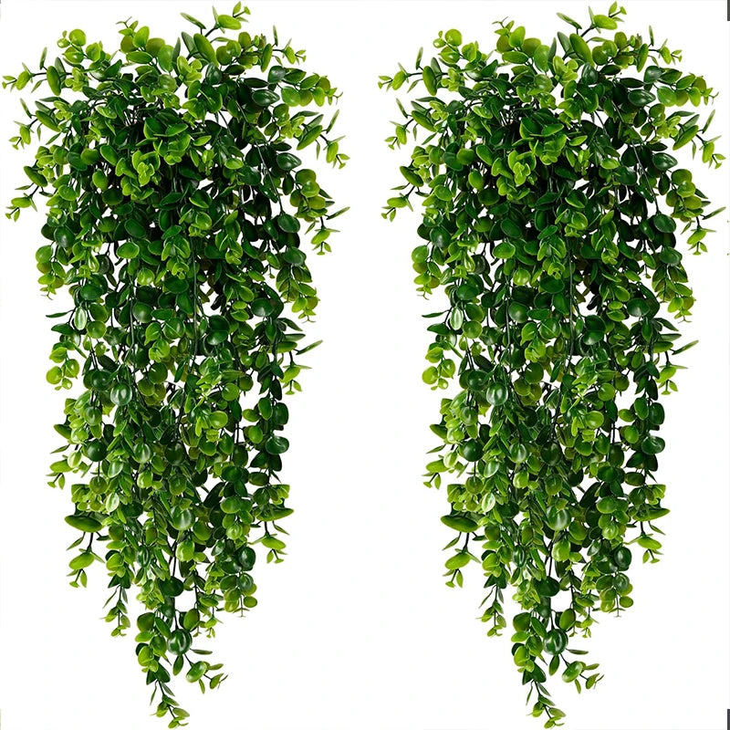 Artificial Eucalyptus Hanging Vine UV Resistant Faux Greenery Artificial Hanging Vine Babs