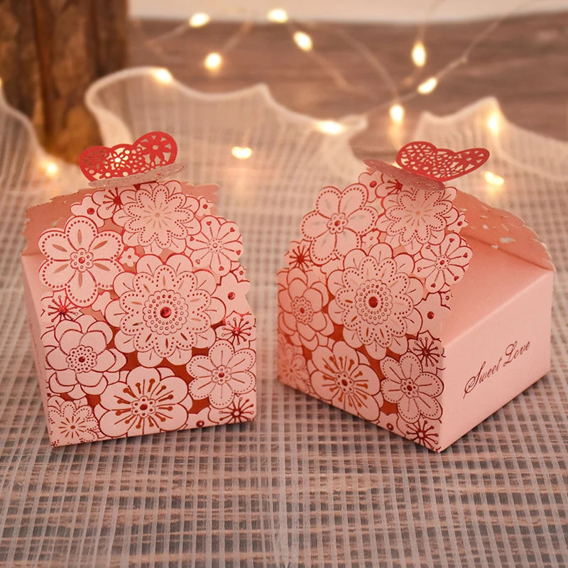 Pink Butterfly Candy Gift Boxes | Wedding & Party Favors 10/20Pcs Party Favor Box Babs