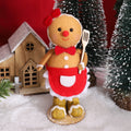 Fabric Gingerbread Man Christmas Hanging Standing Decoration Christmas Decoration Babs Gril