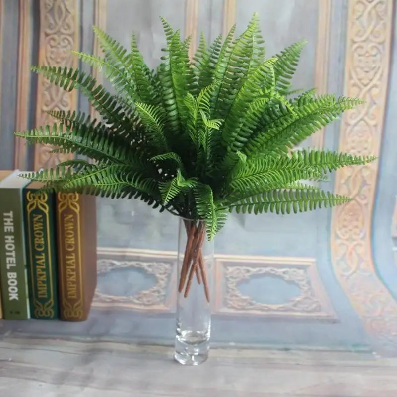 Artificial Persian Leaf Branch – Green Faux Plant for Home & Wedding Artificial Plant Decor Babs