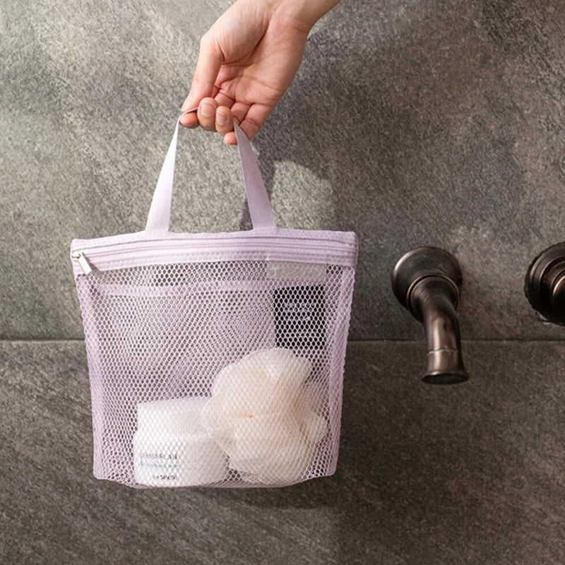 Portable Mesh Cosmetic Travel Bag – Toiletry Organizer Pouch Cosmetic Travel Bag Babs