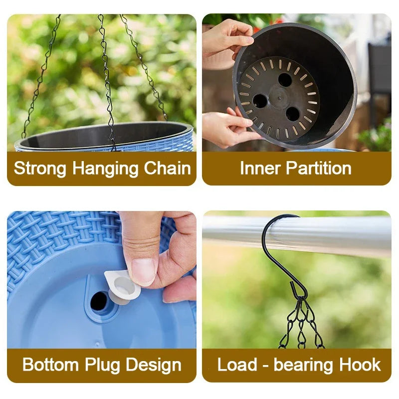 Macrame Hanging Plant Pot Hanger – Indoor & Outdoor Flowers Macrame Plant Hanger Babs