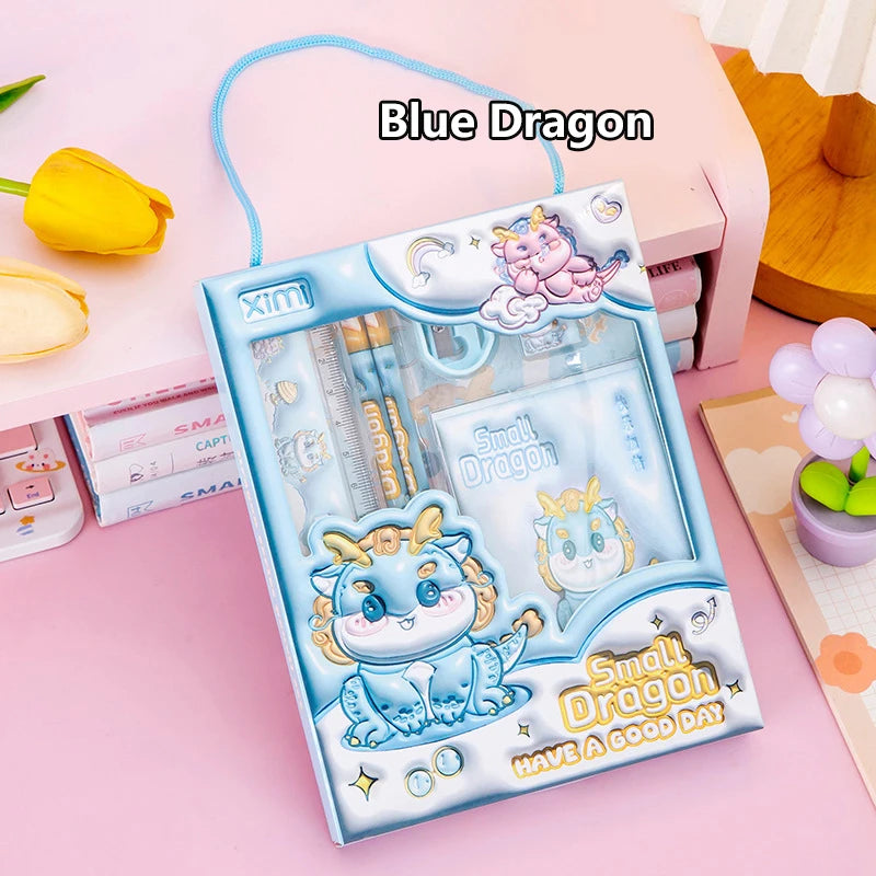 Kids Cartoon Stationery Set – 6-Piece Children's Study Kit Kids Stationery Set Babs A3
