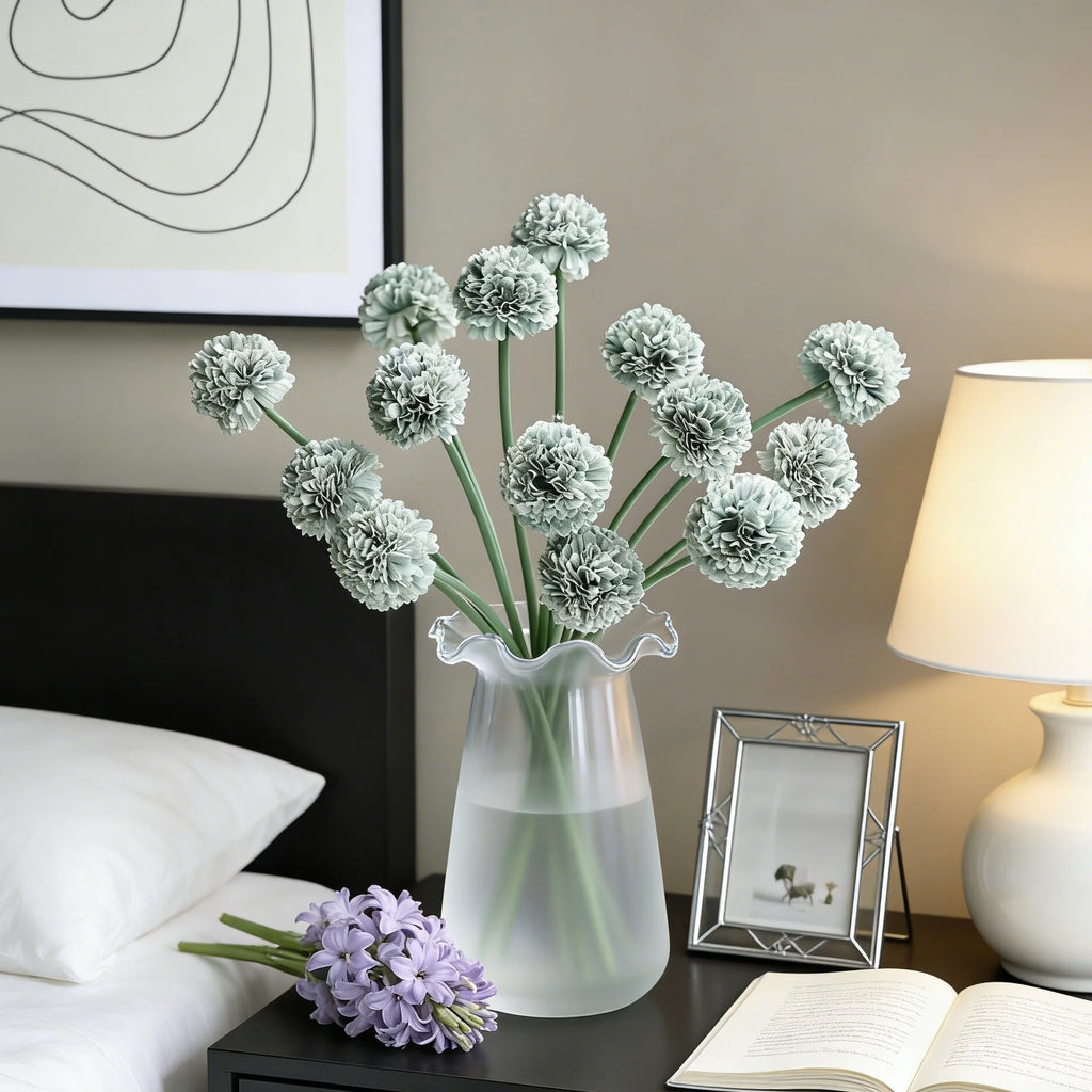 Artificial Silk Mini Ball Chrysanthemum Flowers | Wedding Décor Artificial Silk Flowers Babs