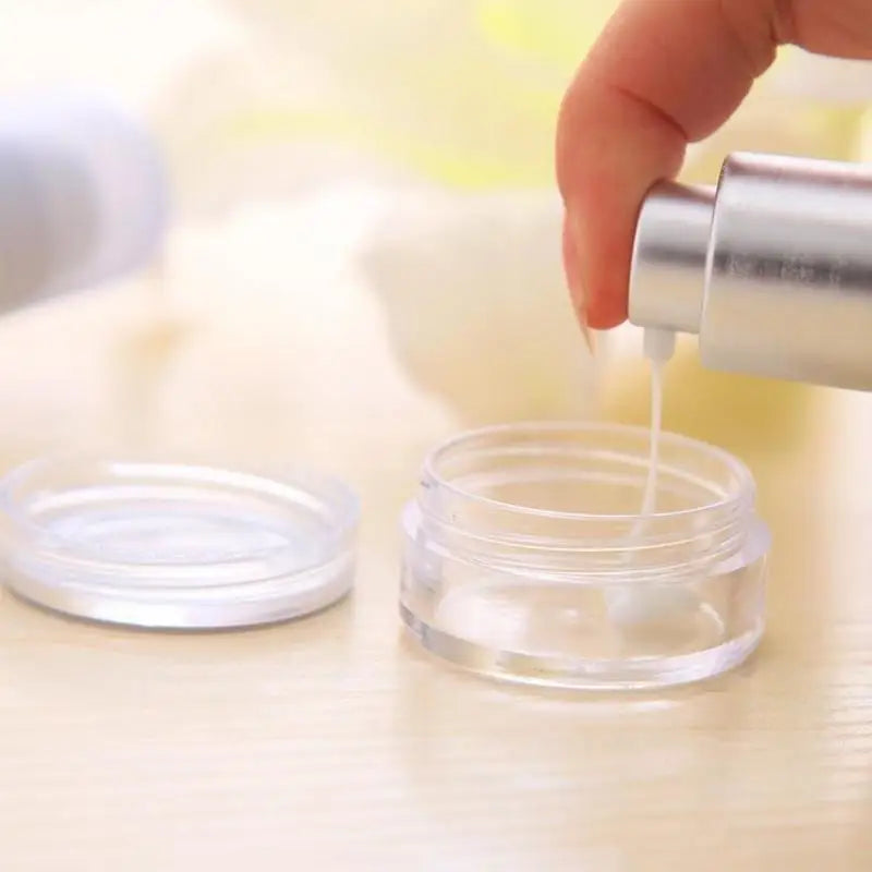 10pcs 5g Mini Clear Cosmetic Jars for Balm, Nail Art & Samples Cosmetic Sample Jars Babs