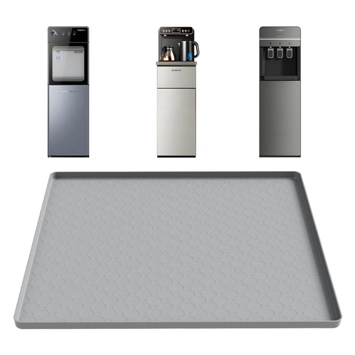 LEENKEA Silicone Appliance Mat 50x50cm – Non-Slip Drip Pan Silicone Appliance Mat Babs