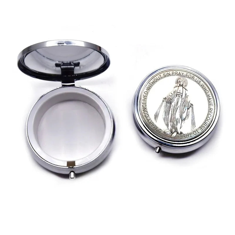 Vintage Zinc Alloy Jewelry Gift Box – Retro Organizer Case Jewelry Gift Box Babs white