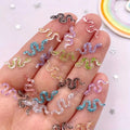 60pcs Glitter Resin Flat Back Embellishments – Nail Art & DIY Craft Embellishments Babs Random Mixed