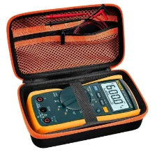 Hard Carrying Case for Klein & Fluke Digital Multimeters Multimeter Carrying Case Babs black