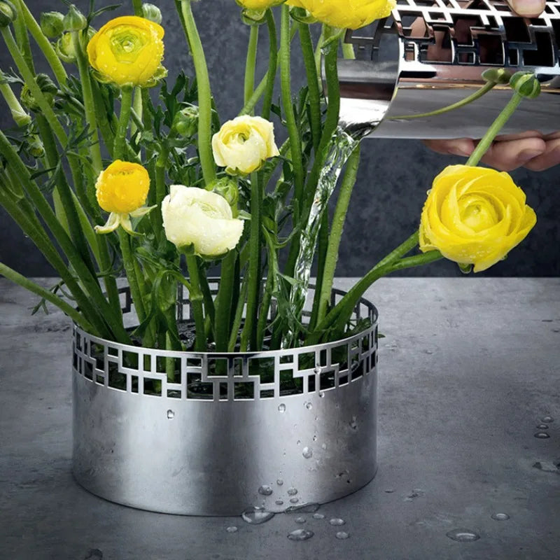 Stainless Steel Round Vase | Modern Minimalist Home Décor Decorative Vase Babs
