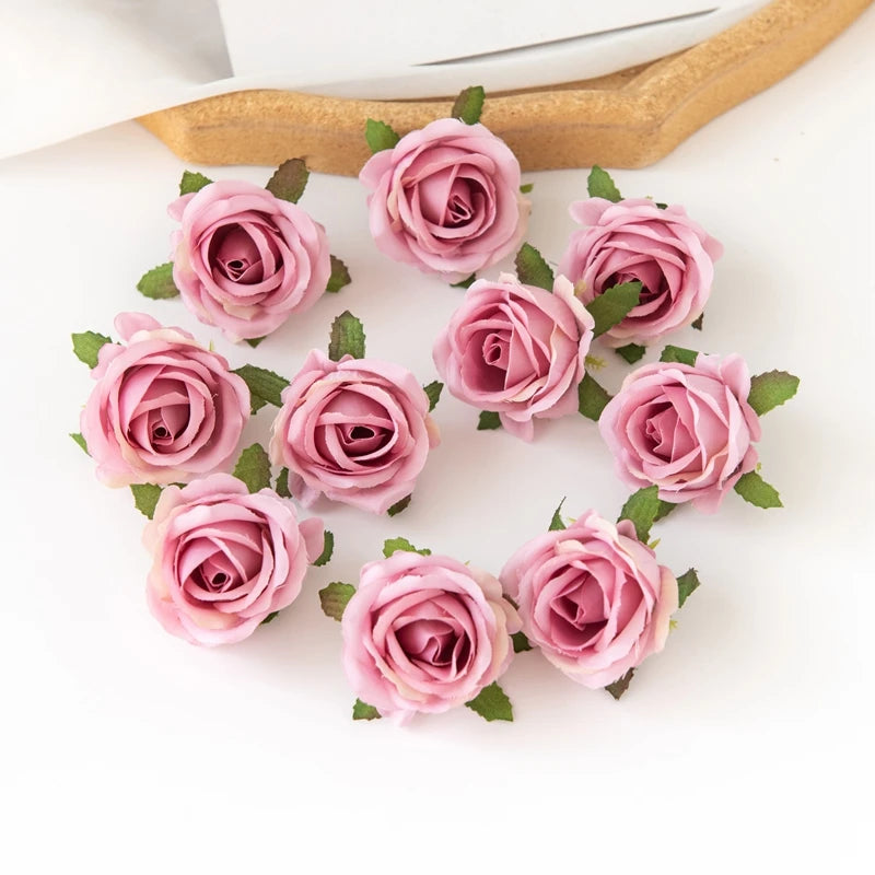 Silk Rose Artificial Flowers for Wedding, Wreath & Home Décor Artificial Silk Flowers Babs color 3 40 pcs