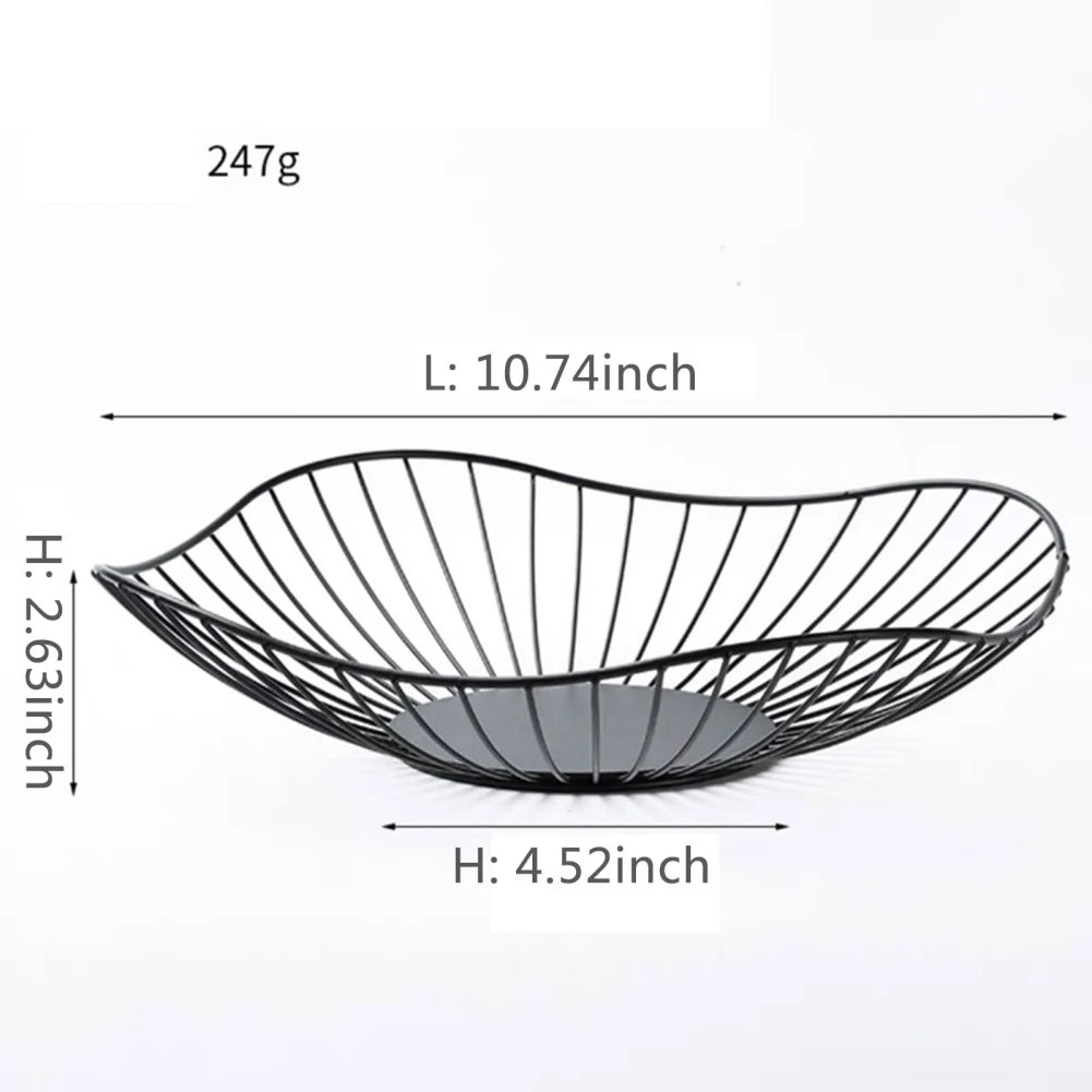 Metal Fruit Basket Iron Kitchen Storage Bowl – 8 Styles Metal Fruit Basket Babs B1