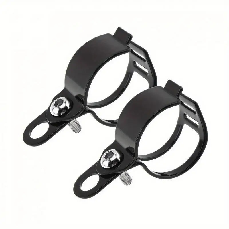 Motorcycle Turn Signal Light Mount Bracket Fork Clamp – Universal Motorcycle Light Bracket Babs black-A pair