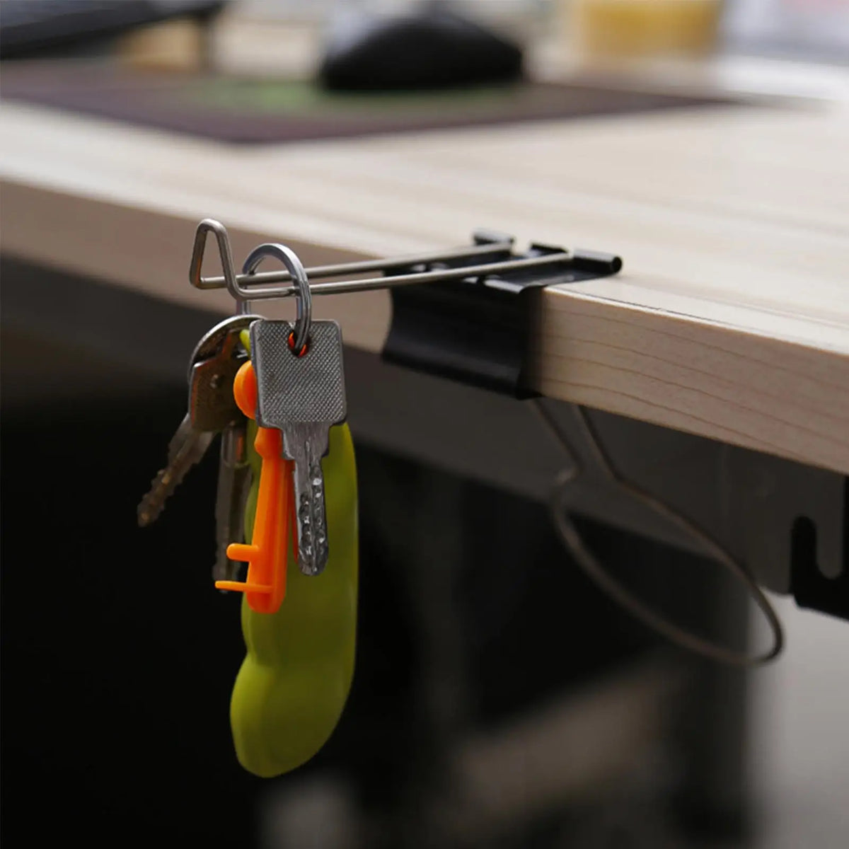 Clip-On Desk Cup Holder – Anti-Spill Clamp for Any Table Desk Cup Holder Babs
