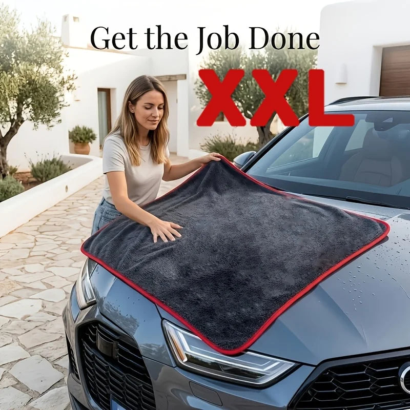 XXL Microfiber Car Drying Towel – Twisted Ring Super Absorbent Car Drying Towel Babs
