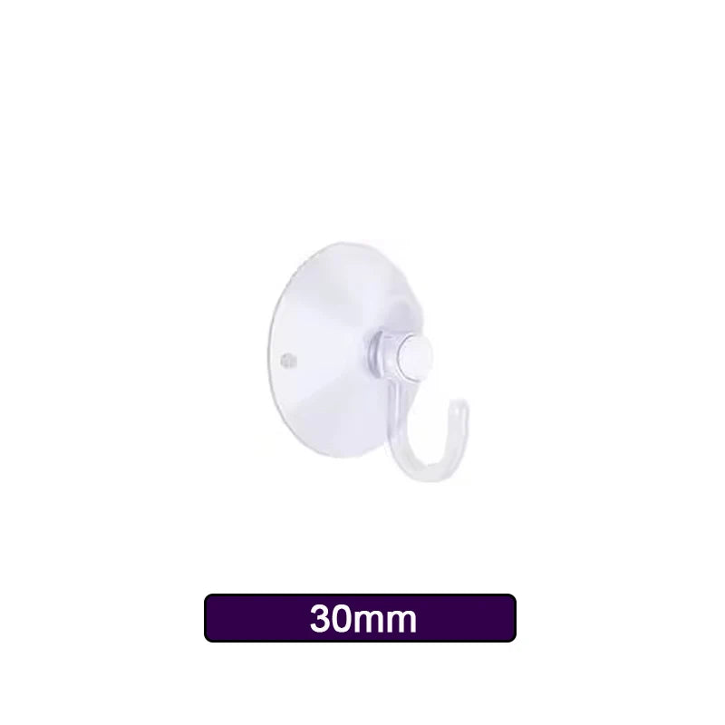 20pcs Clear Suction Cup Hooks – Bathroom, Kitchen & Glass Suction Cup Hooks Babs 3cm 20pcs