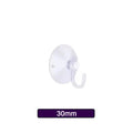 20pcs Clear Suction Cup Hooks – Bathroom, Kitchen & Glass Suction Cup Hooks Babs 3cm 20pcs