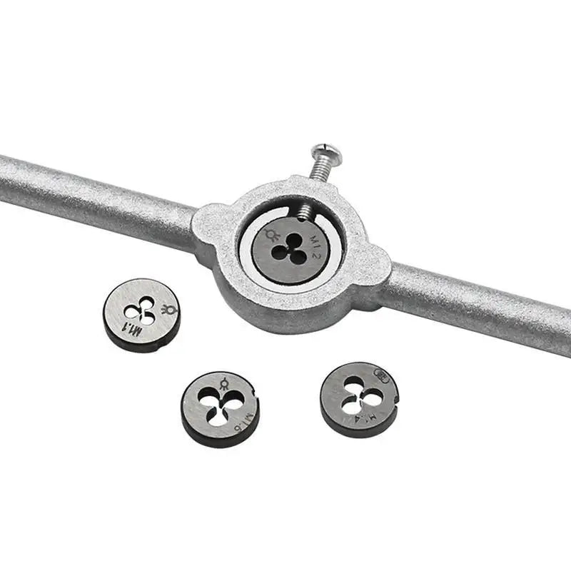 10-Piece Mini Metric Tap & Die Set with Wrench Handle Tap & Die Set Babs