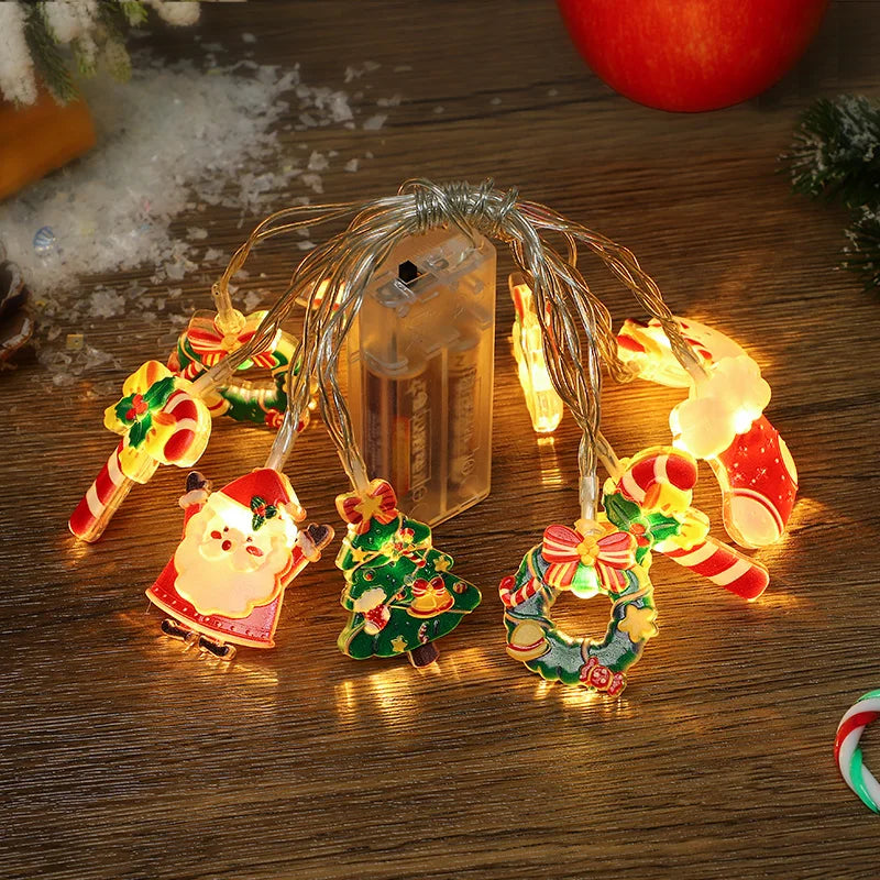 Gingerbread Man LED String Lights – Xmas Tree Ornaments LED String Lights Babs Style2