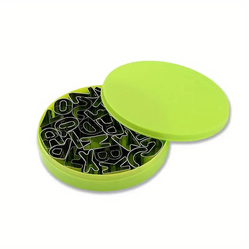 26-Pc Stainless Steel Alphabet Cookie Cutter & Fondant Mold Set Cookie Cutter Set Babs 26pcs