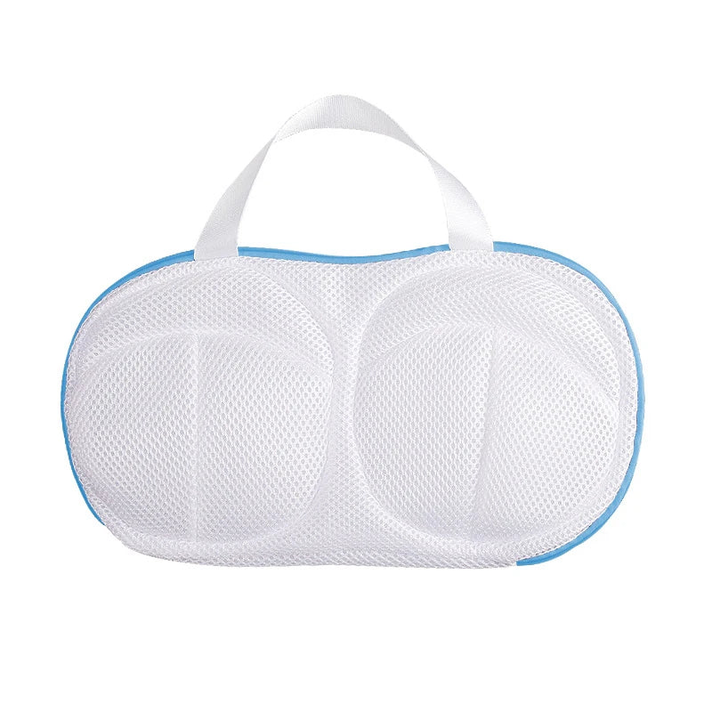 3D Bra Laundry Bag – Fine Mesh, Double Cup & Hanging Loop Bra Laundry Bag Babs Blue 1pc