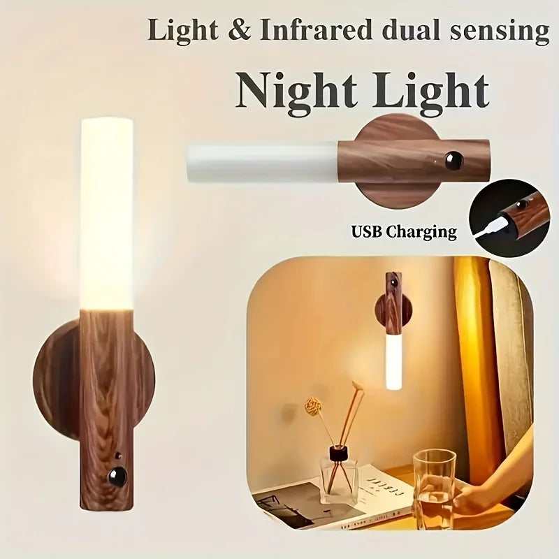 LED Motion Sensor Night Light Rechargeable Wall Light – Black Motion Sensor Night Light Babs