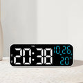LED Digital Alarm Clock – Temp, Voice Control & Night Mode LED Alarm Clock Babs WHITE