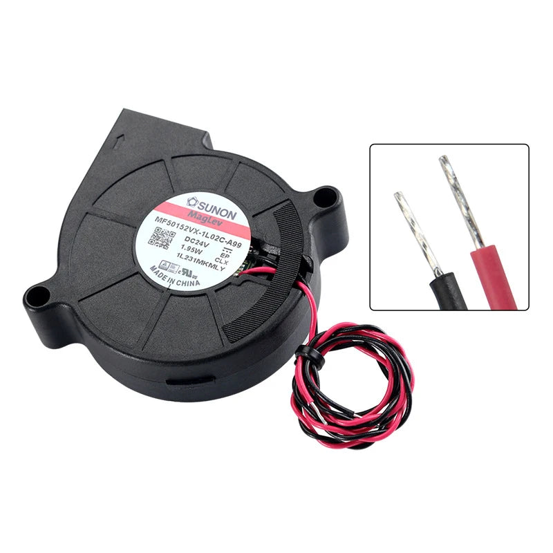 Sunon 5015 Blower Fan 24V DC Centrifugal Cooling – Voron 3D Printer 3D Printer Blower Fan Babs