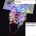 15-Pack Glow LED Cat Ear Rabbit Crown Headbands – Party Set LED Party Headbands Babs B6