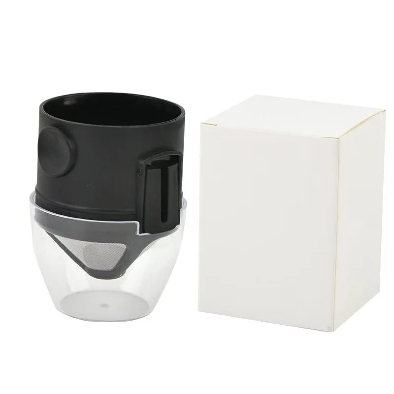 Foldable Pour Over Coffee Dripper – Reusable Stainless Filter Pour Over Coffee Dripper Babs With holder